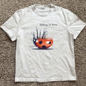 White The Sundays summertime "Falling in Love" tee